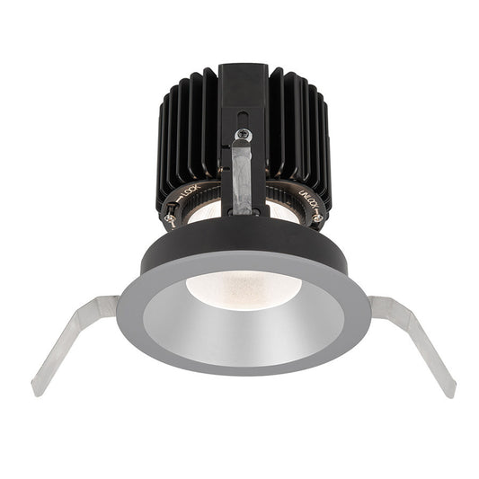 Volta Round Shallow Regressed Trim with LED Light Engine Wide Flood 60 Beam 4000K Cool White in Haze