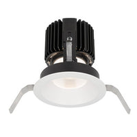 Volta Round Shallow Regressed Trim with LED Light Engine Spot 15 Beam 4000K Cool White in White