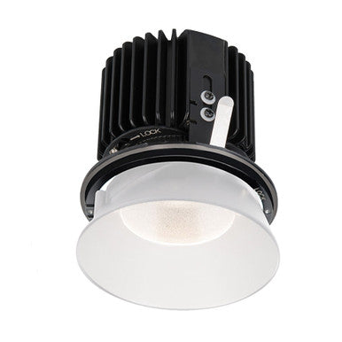 Volta Round Invisible Trim with LED Light Engine Wide Flood 60 Beam 3500K White in White