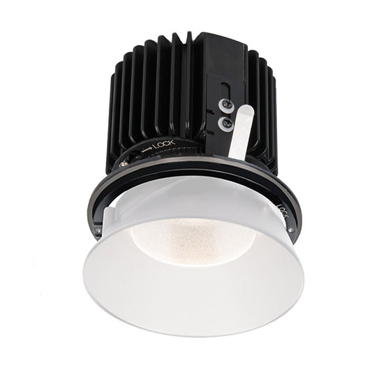 Volta Round Invisible Trim with LED Light Engine Wide Flood 60 Beam 2700K Warm White in White