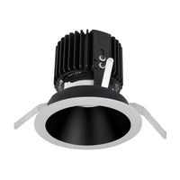 Volta Round Trim with LED Light Engine Flood 45 Beam 3500K White in Black White