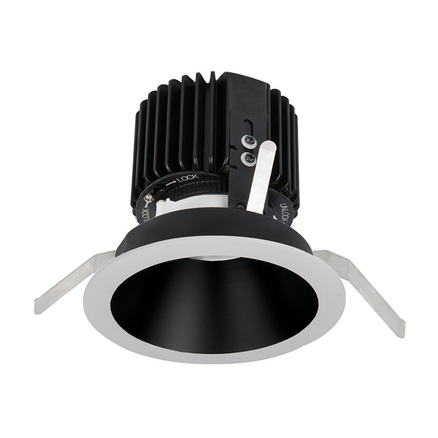 Volta Round Trim with LED Light Engine Spot 15 Beam 3500K White in Black White