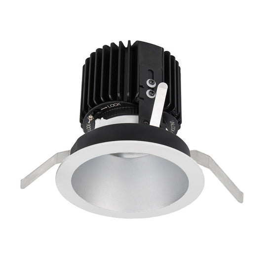 Volta Round Trim with LED Light Engine Wide Flood 60 Beam 2700K Warm White in Haze White