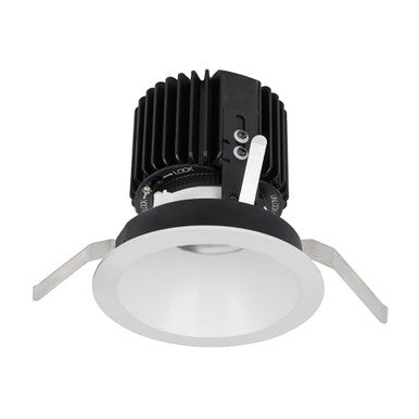 Volta Round Trim with LED Light Engine Flood 45 Beam 2700K Warm White 90CRI in White