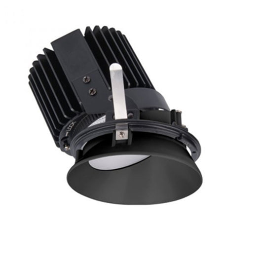 Volta 4.5in Round Wall Wash Trimless Asymmetrical Beam 1800-4000K in Black - R4RWL-ATWA-BK