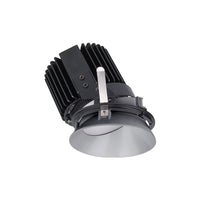 Volta Round Wall Wash Trim with LED Light Engine Asymmetrical Beam 3000K Soft White in Black