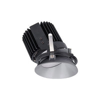 Volta Round Wall Wash Trim with LED Light Engine Asymmetrical Beam 4000K Cool White in Black