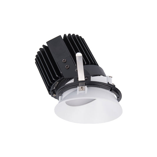 Volta Round Wall Wash Invisible Trim with LED Light Engine Asymmetrical Beam 3000K Soft White in White