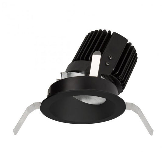 Volta 4.5in Round Wall Wash Trim Asymmetrical Beam 2700-6500K in Black - R4RWT-ATWB-BK