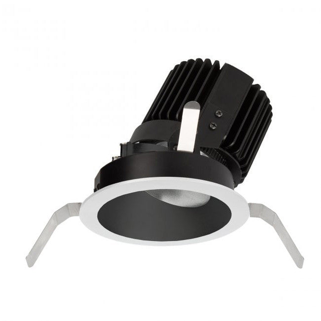 Volta 4.5in Round Wall Wash Trim Asymmetrical Beam 1800-4000K in Black White - R4RWT-ATWA-BKWT
