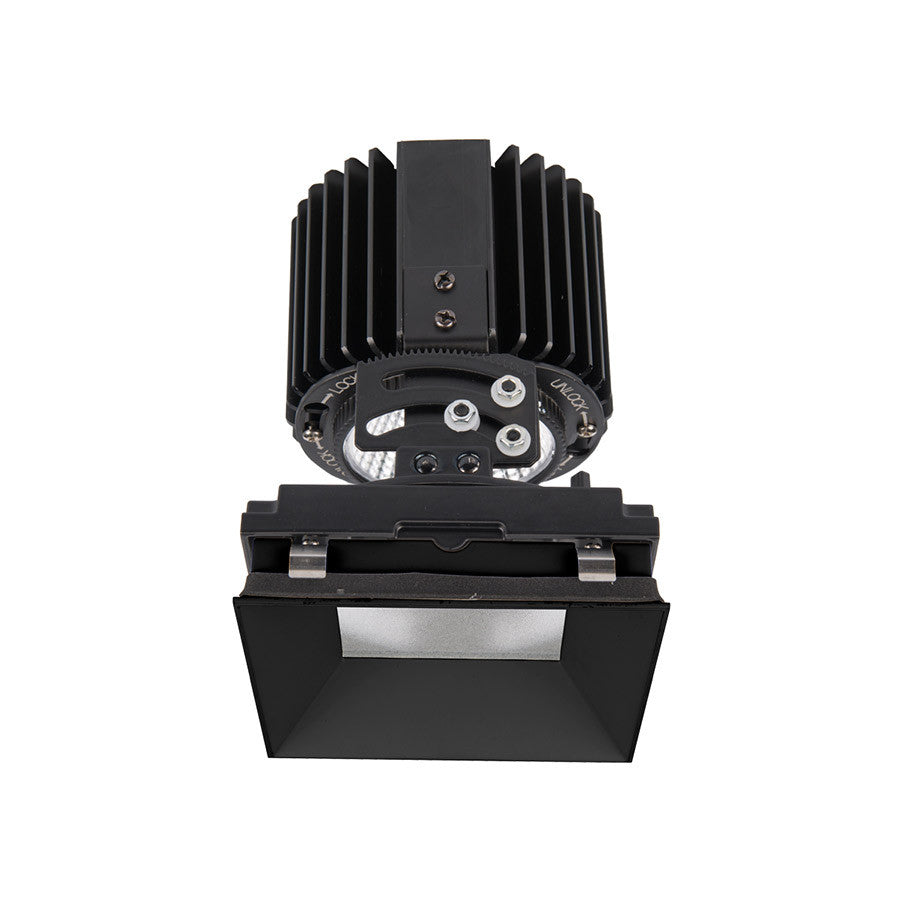 Volta Square Adjustable Invisible Trim with LED Light Engine Flood 45 Beam 4000K Cool White in Black