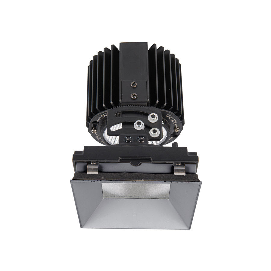 Volta Square Adjustable Invisible Trim with LED Light Engine Flood 45 Beam 3500K White in Haze