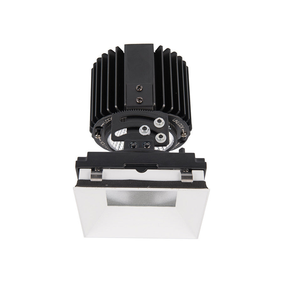 Volta Square Adjustable Invisible Trim with LED Light Engine Flood 45 Beam 4000K Cool White in White