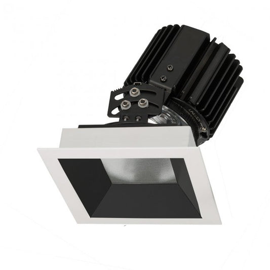 Volta 4.5in Square Adjustable Trim Flood Beam 2700-6500K in Black White - R4SAT-FTWB-BKWT