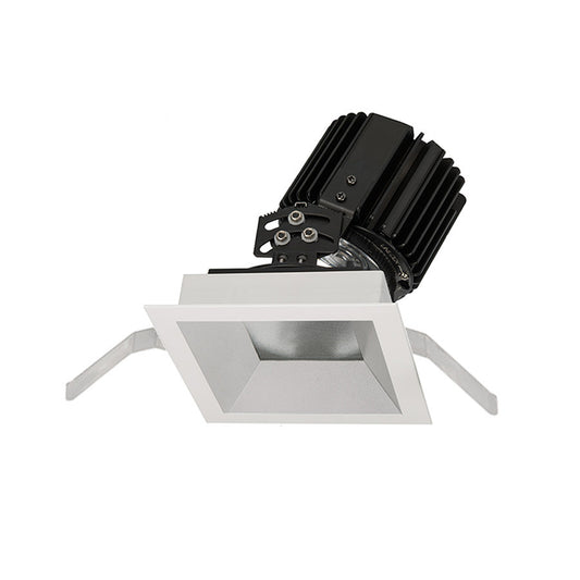 Volta Square Adjustable Trim with LED Light Engine Narrow 25 Beam 3500K White in Haze White