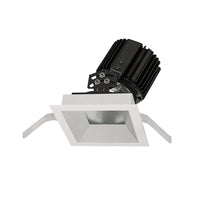 Volta Square Adjustable Trim with LED Light Engine Flood 45 Beam 4000K Cool White in Haze White