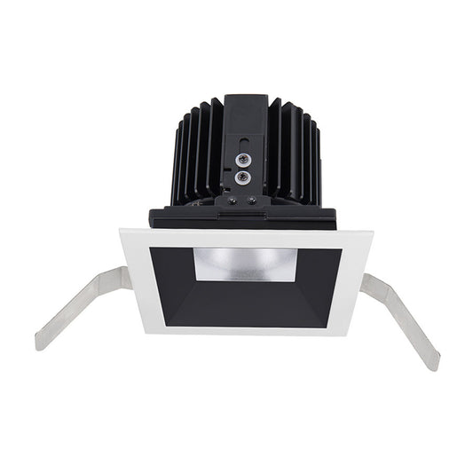 Volta Square Shallow Regressed Trim with LED Light Engine Spot 15 Beam 2700K Warm White 90CRI in Black Haze