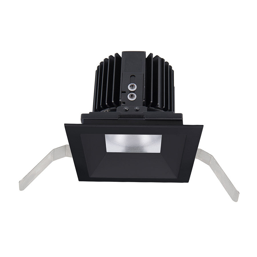 Volta Square Shallow Regressed Trim with LED Light Engine Spot 15 Beam 3000K Soft White in Black