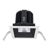 Volta 4.5in Square Shallow Regressed Trim Wide Flood Beam 2700-6500K in Black White - R4SD1T-WTWB-BKWT