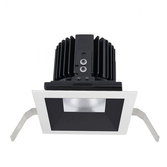 Volta 4.5in Square Shallow Regressed Trim Narrow Beam 1800-4000K in Black White - R4SD1T-NTWA-BKWT