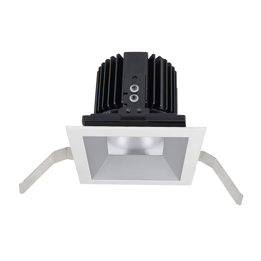 Volta Square Shallow Regressed Trim with LED Light Engine Wide Flood 60 Beam 3000K Soft White in Haze White