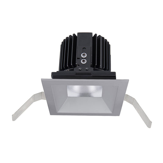 Volta Square Shallow Regressed Trim with LED Light Engine Wide Flood 60 Beam 2700K Warm White 90CRI in Haze