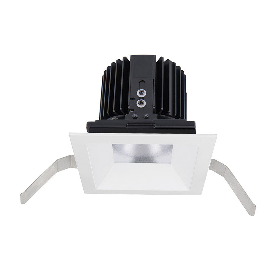 Volta Square Shallow Regressed Trim with LED Light Engine Flood 45 Beam 3000K Soft White in White