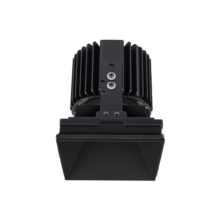 Volta Square Invisible Trim with LED Light Engine Flood 45 Beam 3500K White in Black