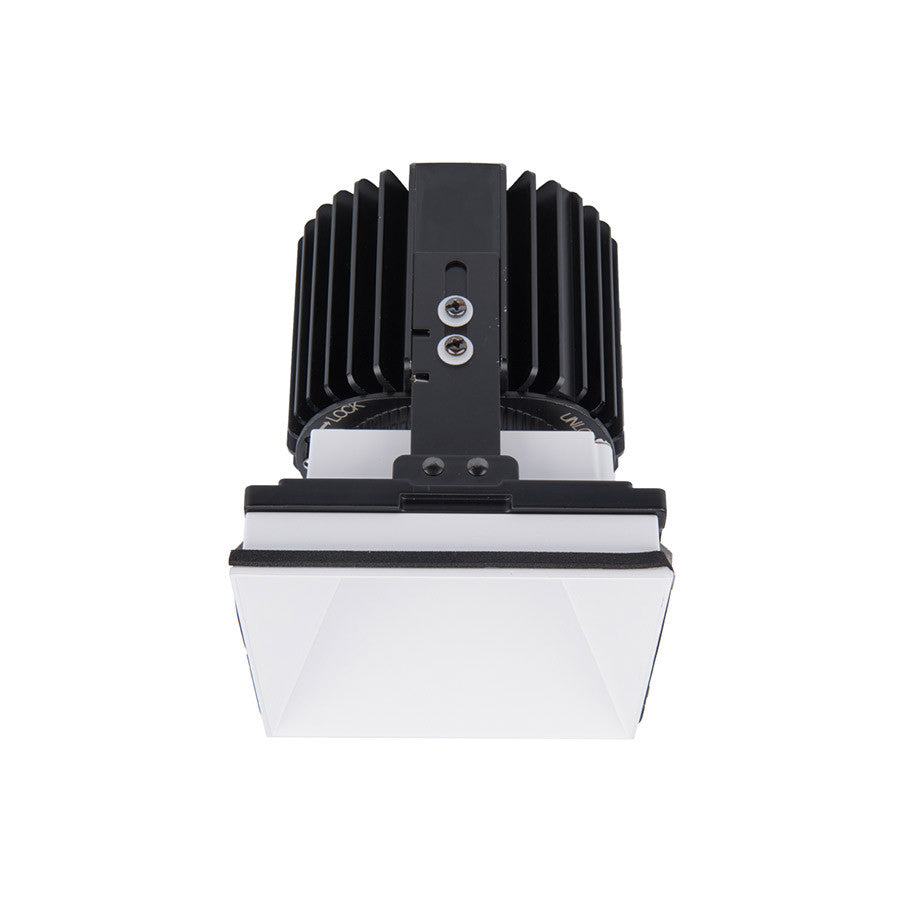 Volta Square Invisible Trim with LED Light Engine Flood 45 Beam 3500K White in White