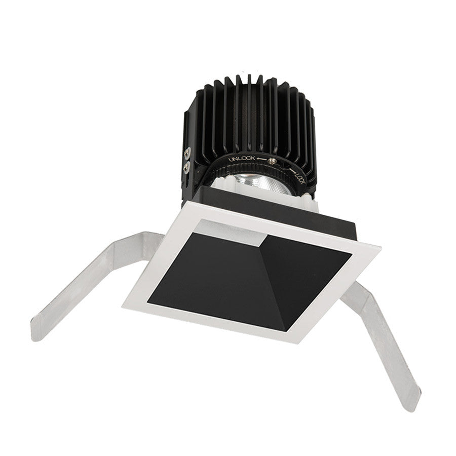 Volta Square Trim with LED Light Engine Spot 15 Beam 3500K White in Black Haze