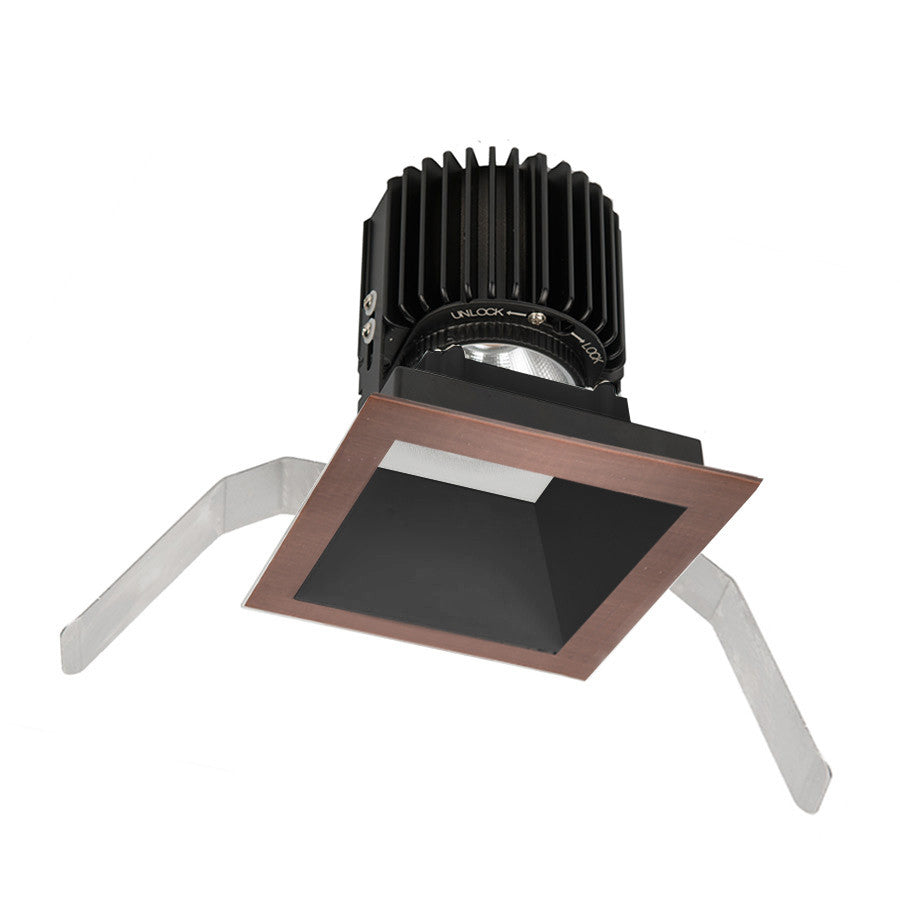 Volta Square Trim with LED Light Engine Flood 45 Beam 3000K Soft White 90CRI in Copper Bronze