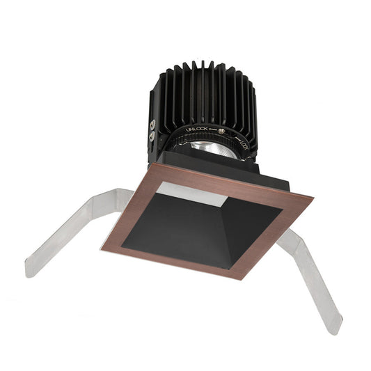 Volta Square Trim with LED Light Engine Flood 45 Beam 3000K Soft White 90CRI in Copper Bronze