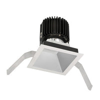 Volta Square Trim with LED Light Engine Wide Flood 60 Beam 3500K White in Haze White
