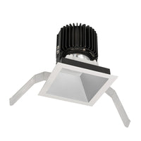 Volta Square Trim with LED Light Engine Flood 45 Beam 3500K White in Haze White