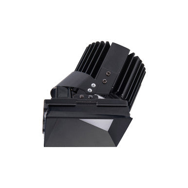 Volta Square Wall Wash Invisible Trim with LED Light Engine Asymmetrical Beam 3500K White in Black