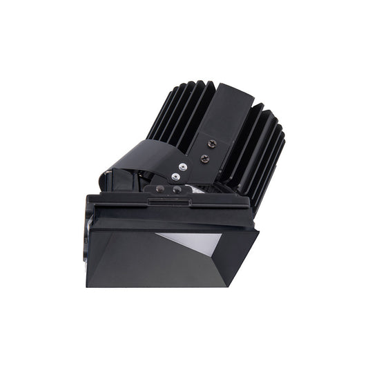 Volta Square Wall Wash Invisible Trim with LED Light Engine Asymmetrical Beam 3000K Soft White in Black