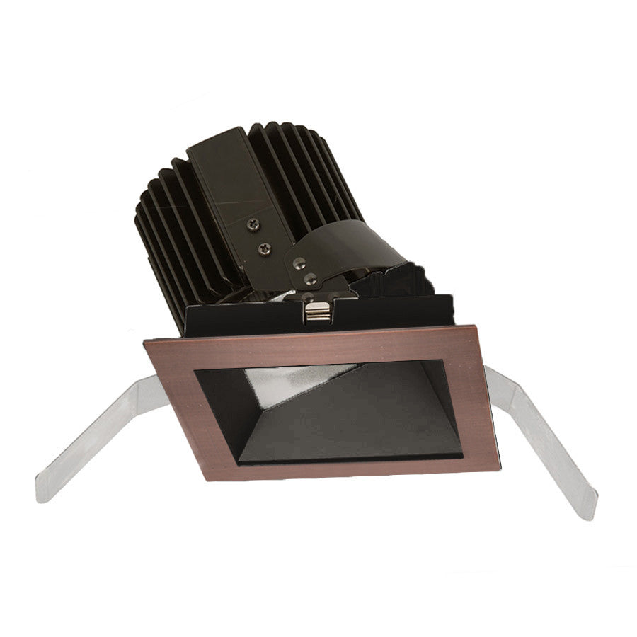 Volta Square Wall Wash Trim with LED Light Engine Asymmetrical Beam 3000K Soft White in Copper Bronze