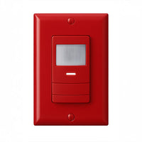 Wall Switch Sensor, Vacancy (default) or Auto-On, Red
