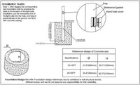 15 Foot Round Pole For Direct Burial - Steel With Bronze Finish - 4 Inch Diameter