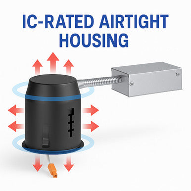 Recessed Cans For Downlights - Different Options For Size, Install Method, and Profile Height