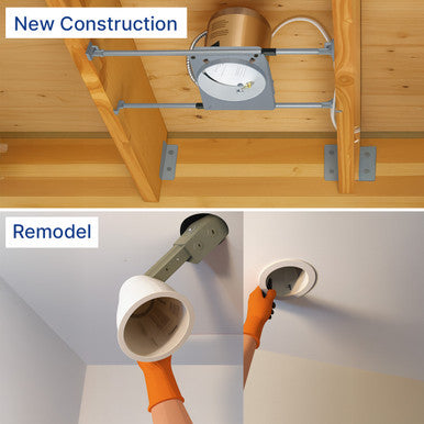 Recessed Cans For Downlights - Different Options For Size, Install Method, and Profile Height