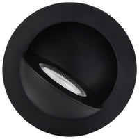 4 Inch Round LED Gimbaled Downlight - 9W - 750 Lumens - 120V - Color Temperature Selectable 27K/30K/35K/40K/50K - Black Finish - No Recess Can Required