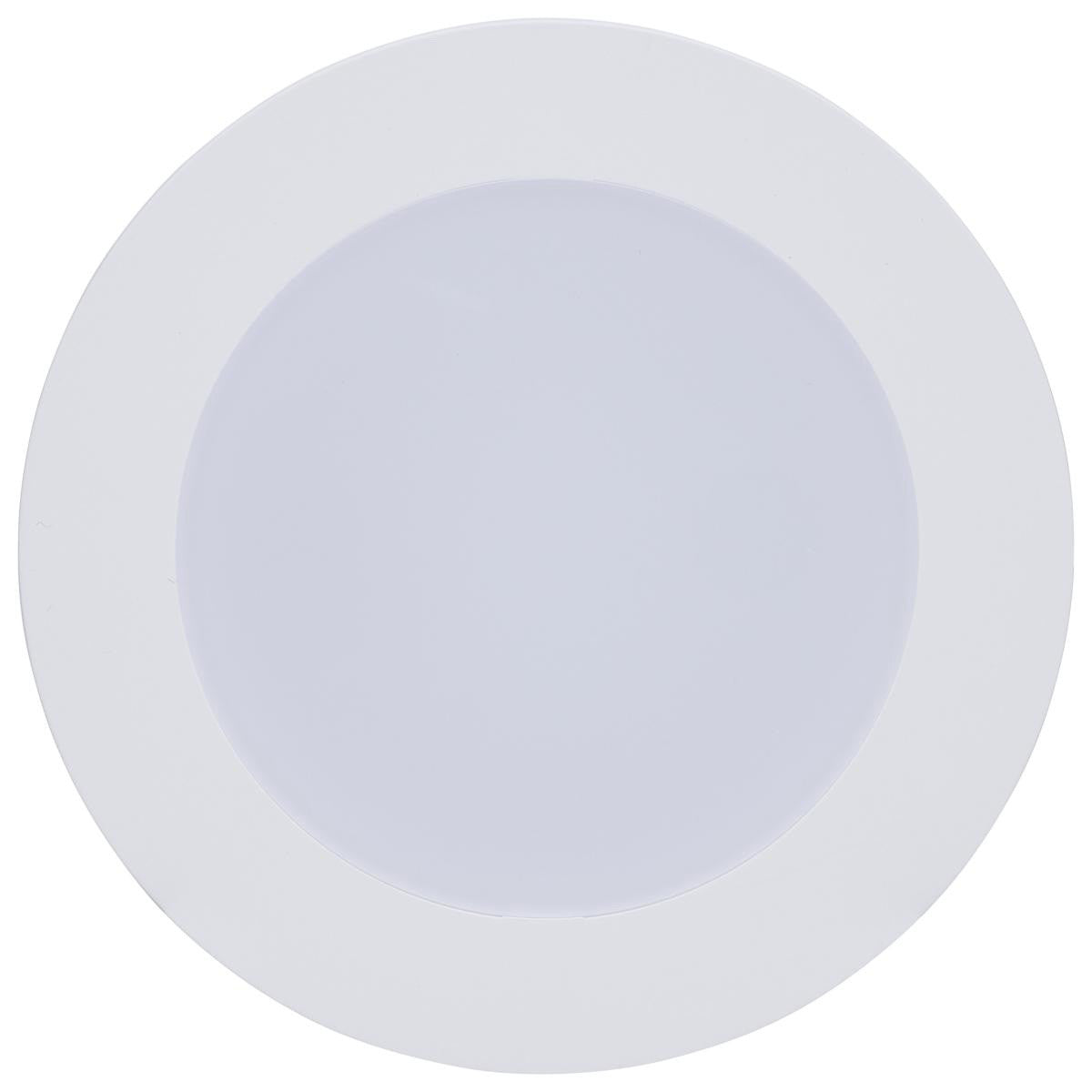 LED 4 Inch  Wafer Downlight Retrofit- E26 Adapter Included - 8 Watts - Color Temperature Selectable 27K/30K/35K/40K/50K - 120V - Flat Trim - Recessed Can Required