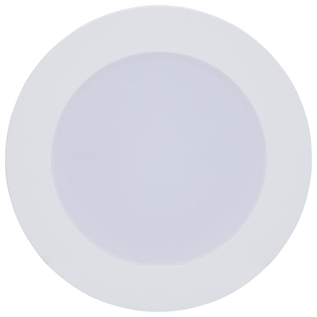 LED 4 Inch  Wafer Downlight Retrofit- E26 Adapter Included - 8 Watts - Color Temperature Selectable 27K/30K/35K/40K/50K - 120V - Flat Trim - Recessed Can Required