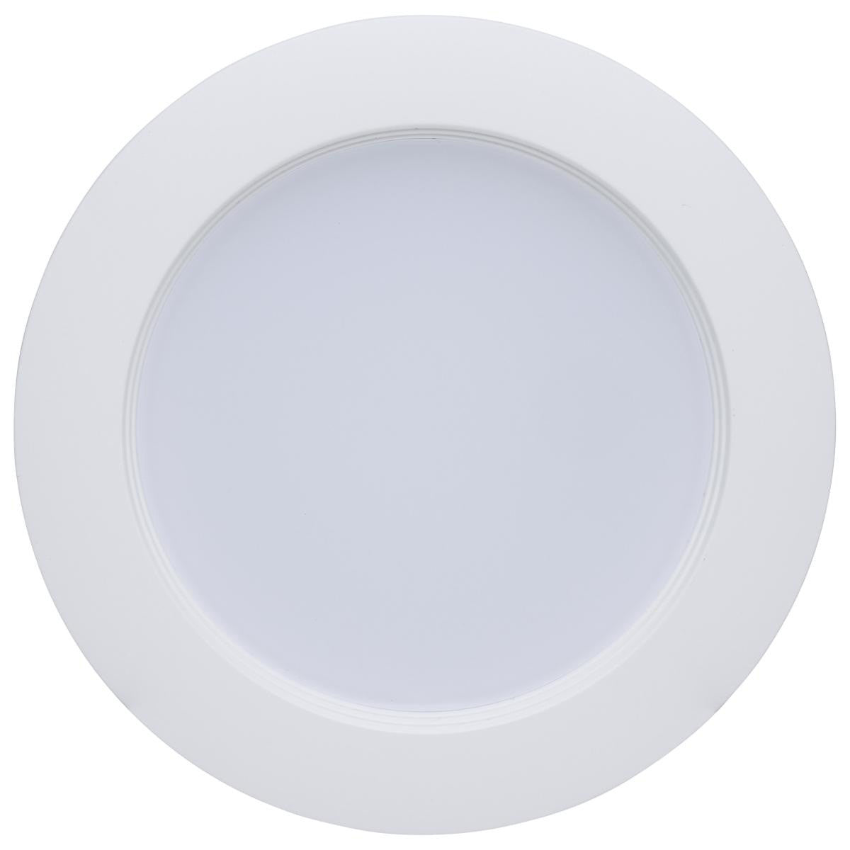 LED 4 Inch  Wafer Downlight Retrofit- E26 Adapter Included - 8 Watts - Color Temperature Selectable 27K/30K/35K/40K/50K - 120V - Baffle Trim - Recessed Can Required