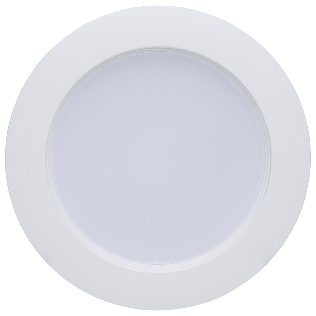 LED 4 Inch  Wafer Downlight Retrofit- E26 Adapter Included - 8 Watts - Color Temperature Selectable 27K/30K/35K/40K/50K - 120V - Baffle Trim - Recessed Can Required