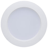 LED 4 Inch  Wafer Downlight Retrofit- E26 Adapter Included - 8 Watts - Color Temperature Selectable 27K/30K/35K/40K/50K - 120V - Baffle Trim - Recessed Can Required