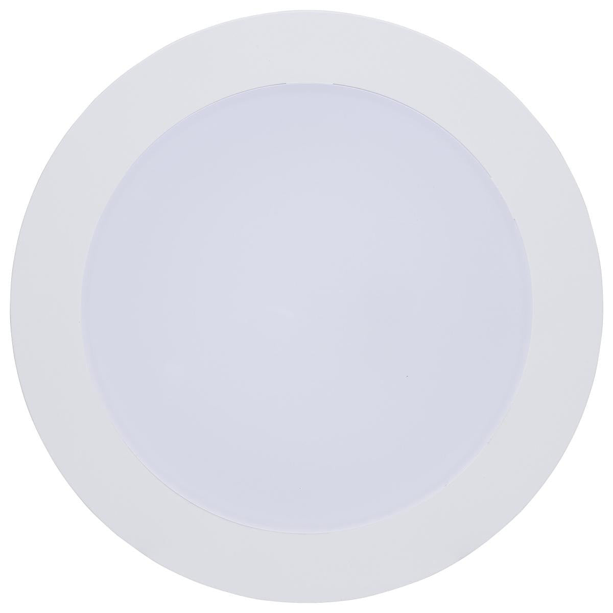 LED 6 Inch  Wafer Downlight Retrofit- E26 Adapter Included - 10 Watts - Color Temperature Selectable 27K/30K/35K/40K/50K - 120V - Flat Trim - Recessed Can Required