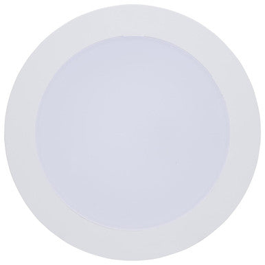 LED 6 Inch  Wafer Downlight Retrofit- E26 Adapter Included - 10 Watts - Color Temperature Selectable 27K/30K/35K/40K/50K - 120V - Flat Trim - Recessed Can Required
