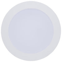 LED 6 Inch  Wafer Downlight Retrofit- E26 Adapter Included - 10 Watts - Color Temperature Selectable 27K/30K/35K/40K/50K - 120V - Flat Trim - Recessed Can Required